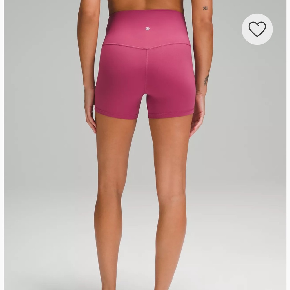 4” Lululemon Pink Biker Shorts